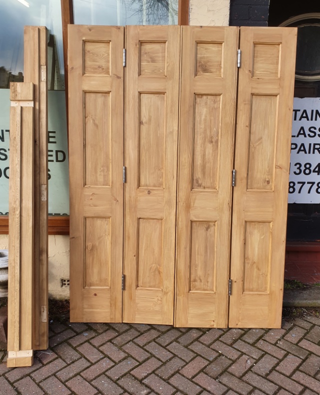 Nice Pair Victorian Alcove Cupboard Doors, currently available in the